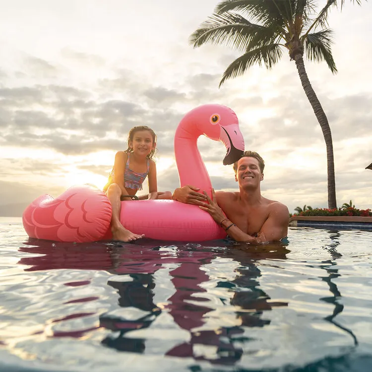 [6941057403021] Bouée flamant rose à chevaucher
