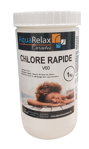 [3760095630281] Chlore choc stabilisé en poudre 1 kg - classe 9