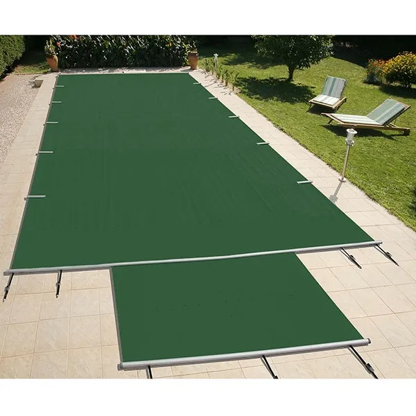 Couverture à barre EVO Vert/Beige - 4m<l>5m max - Beton /m2 [Astrapool]