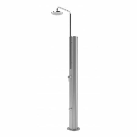 [8184123779332] Douche solaire chrome argent 30l - rince pieds