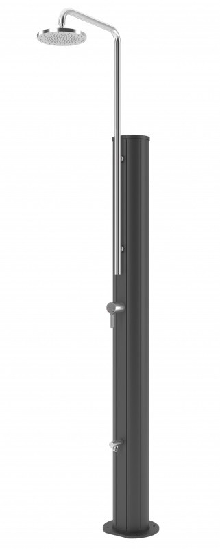 Douche solaire chrome anthracite 30l - rince pieds