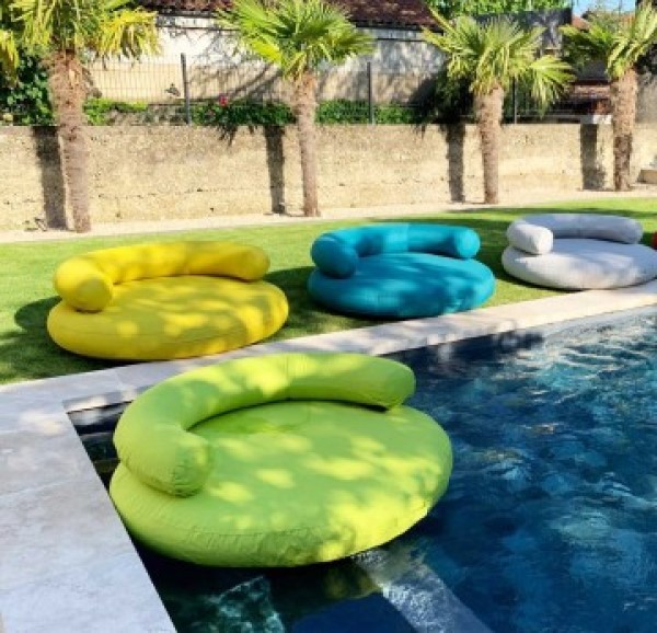 [3700424821256] Fauteuil gonflable et flottant island+ vert-147*50