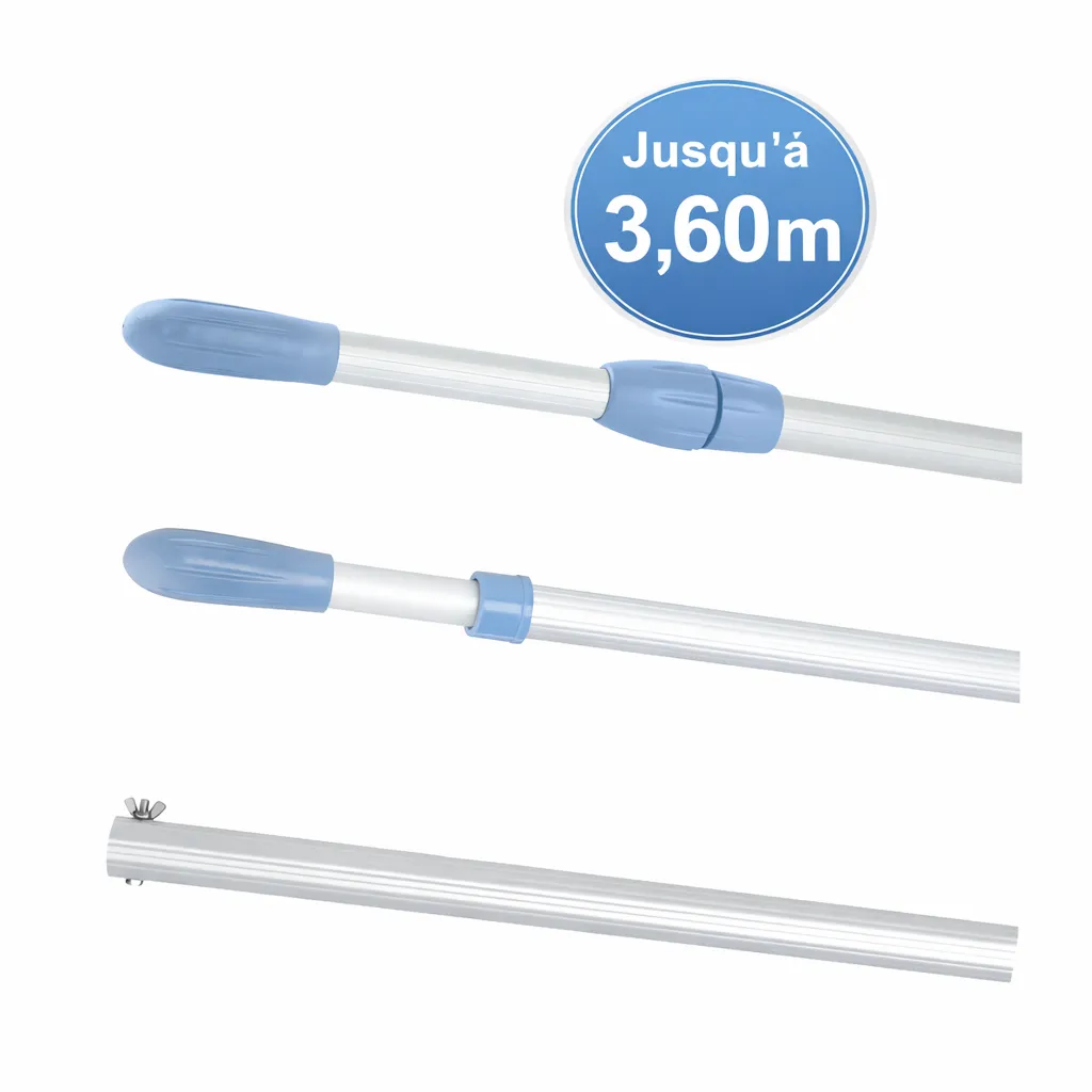 Manche télescopique 1,8 à 3,6 ml [Shark]