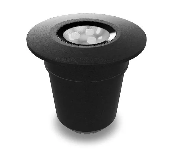 [8719979282097] Spot Nomia noir -3W - ECL. HAUT - Ø70MM - LIGHTPRO