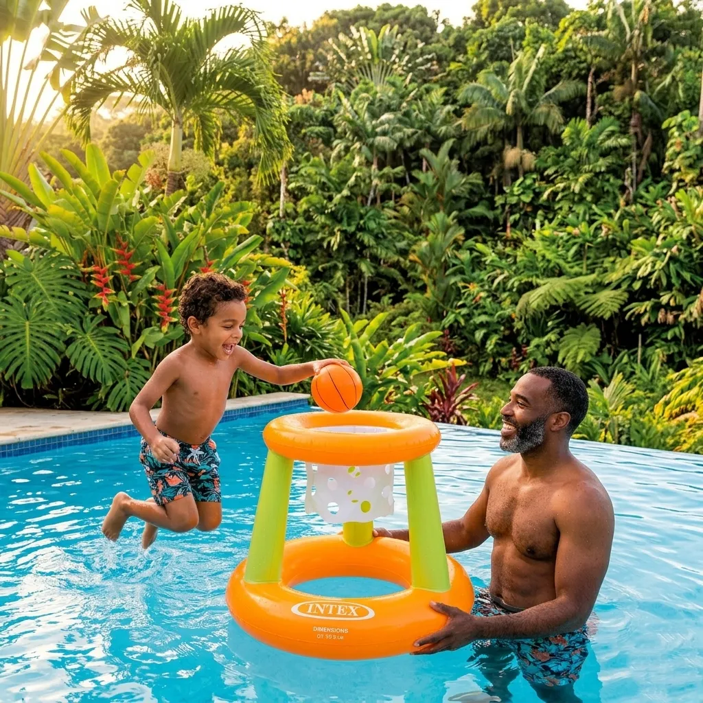 Jeux panier basket flottant