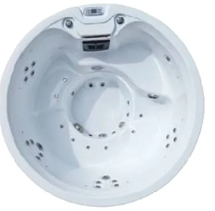 Spa Luna 5 personnes blanc / gris
